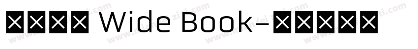 未來熒黑 Wide Book字体转换
